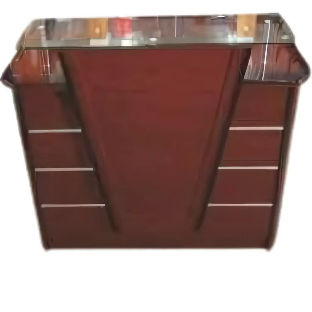 Comptoir De Réception MDF 180X70X75, Acajou, DC-18