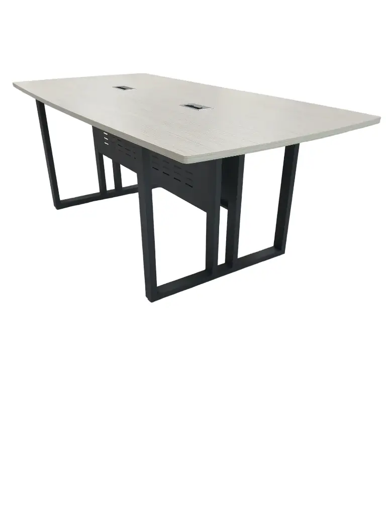 Table Réunion 06 Places, Pied Metal, [200X100], Erable, TRE0006