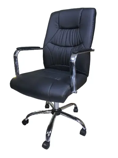 [CR-079B] Chaise PDG, Skye, Etoile  Chromée, CR-079B, Noir